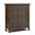 Bedford Solid Wood Medium Storage Cabinet In Rustic Natural Aged Brown