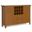 Bedford Solid Wood Sideboard Buffet and Wine Rack In Light Golden Brown
