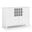 Bedford Solid Wood Sideboard Buffet and Wine Rack In White