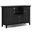 Bedford Solid Wood Tall TV Media Stand In Black