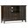 Bedford Solid Wood Tall TV Media Stand In Dark Tobacco Brown