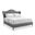 Bedtime Beauty Queen Upholstered Bed In Gray