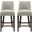 Beever Counter Stool Set of 2 In Taupe