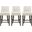 Beever Counter Stool Set of 3 In Cream