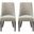 Beever Dining Chair Set of 2 In Taupe