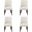 Beever Dining Chair Set of 4 In Cream