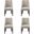 Beever Dining Chair Set of 4 In Taupe
