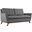 Beguile Upholstered Fabric Loveseat In Gray