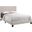 Beige Linen Full Size Bed
