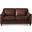 Belfast Leather Loveseat In Caramel