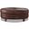 Belfast Leather Ottoman In Caramel
