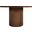 Belinda 48 Inch Beech Wood and Oak Veneer Dining Table In Brown