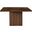 Belinda 54 Inch Beech Wood and Oak Veneer Dining Table In Brown