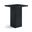 Belinda Oak Veneer and Solid Wood Bar Height Table In Black