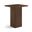 Belinda Oak Veneer and Solid Wood Bar Height Table In Brown