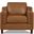 Bella Leather Chair In Cognac