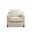 Bella Leather Chair In Vanilla