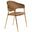 Bella Modern Dining Chair Set of 2 In Brown