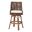 Bella Swivel Rattan Bar Stool with Cushion In Coffee Bean