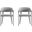 Belle Dining Chair Set of 2 In Stone Grey