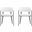 Belle Dining Chair Set of 2 In White