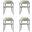 Belle Dining Chair Set of 4 In Oatmeal