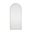 Belle Mirror In Distressed White and Clear