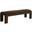 Bellisima Channel Tufted Bench In Dark Brown