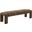 Bellisima Channel Tufted Bench In Brown