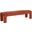 Bellisima Channel Tufted Bench In Rust