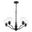 Bellwood 24.5 Inch 5 Light Chandelier In Matte Black