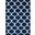 Beltara Chain Link Transitional Trellis 5X8 Area Rug In Moroccan Blue and Ivory