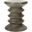 Benaya Concrete Accent Stool in Dark Grey