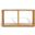 Benecarlo Glass Top Console Table In Clear and Natural
