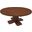 Benedict 58 Inch Round Dining Table In Brown