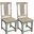 Benedict Dining Chair Set of 2 In White Wash