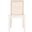 Benicio Rattan Dining Chair Set of 2 in White and Natural