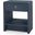 Benjamin Linen 1-Drawer Side Table In Blue Steel