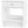 Benjamin Linen 1-Drawer Side Table In Chiffon White
