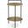 Benji Iron Side Table In Brass and Black