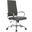 Benmar High Back Leather Office Chair In Charcoal