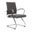 Benmar Home Leather Guest Office Chair In Charcoal