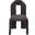 Bennett Boucle Fabric Dining Chair Set of 2 In Brown