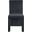Benson Microsuede Corduroy Fabric Dining Chair Set of 2 In Black