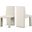 Benson Textured Fabric Dining Chair Set of 2 In Beige Linen