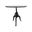 Bentley Adjustable Crank Table In Natural Driftwood Top and Aged Iron Base