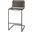 Berbick 43 Inch Total Height Suede with Iron Frame Bar Stool In Brown and Gray