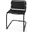 Berbick Black Leather With Iron Frame Dining Chair