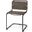 Berbick Brown And Gray Suede With Iron Frame Dining Chair