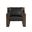 Berke Lounge Chair In Antique Bronze and Charcoal Black